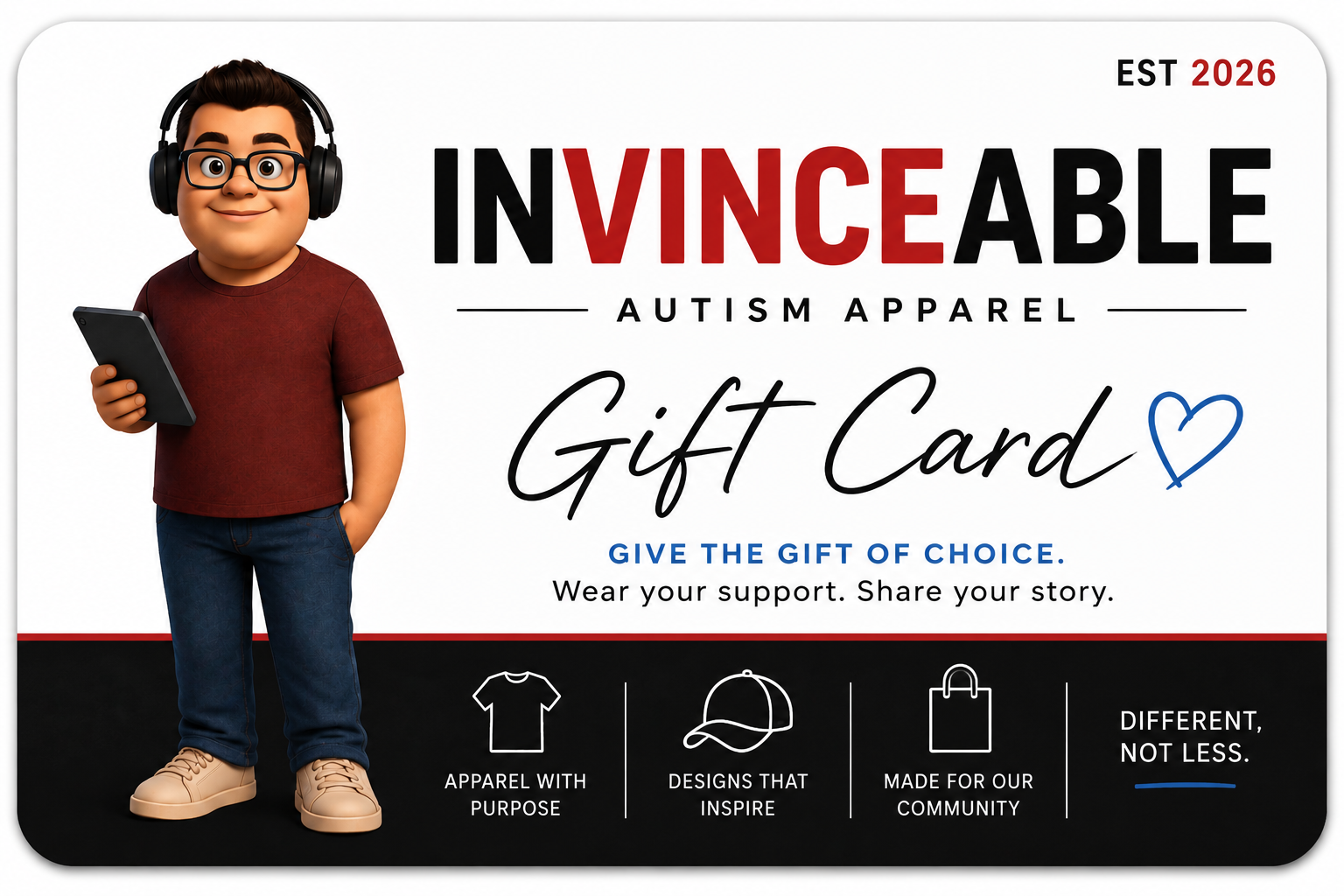 INVINCEABLE Gift Card