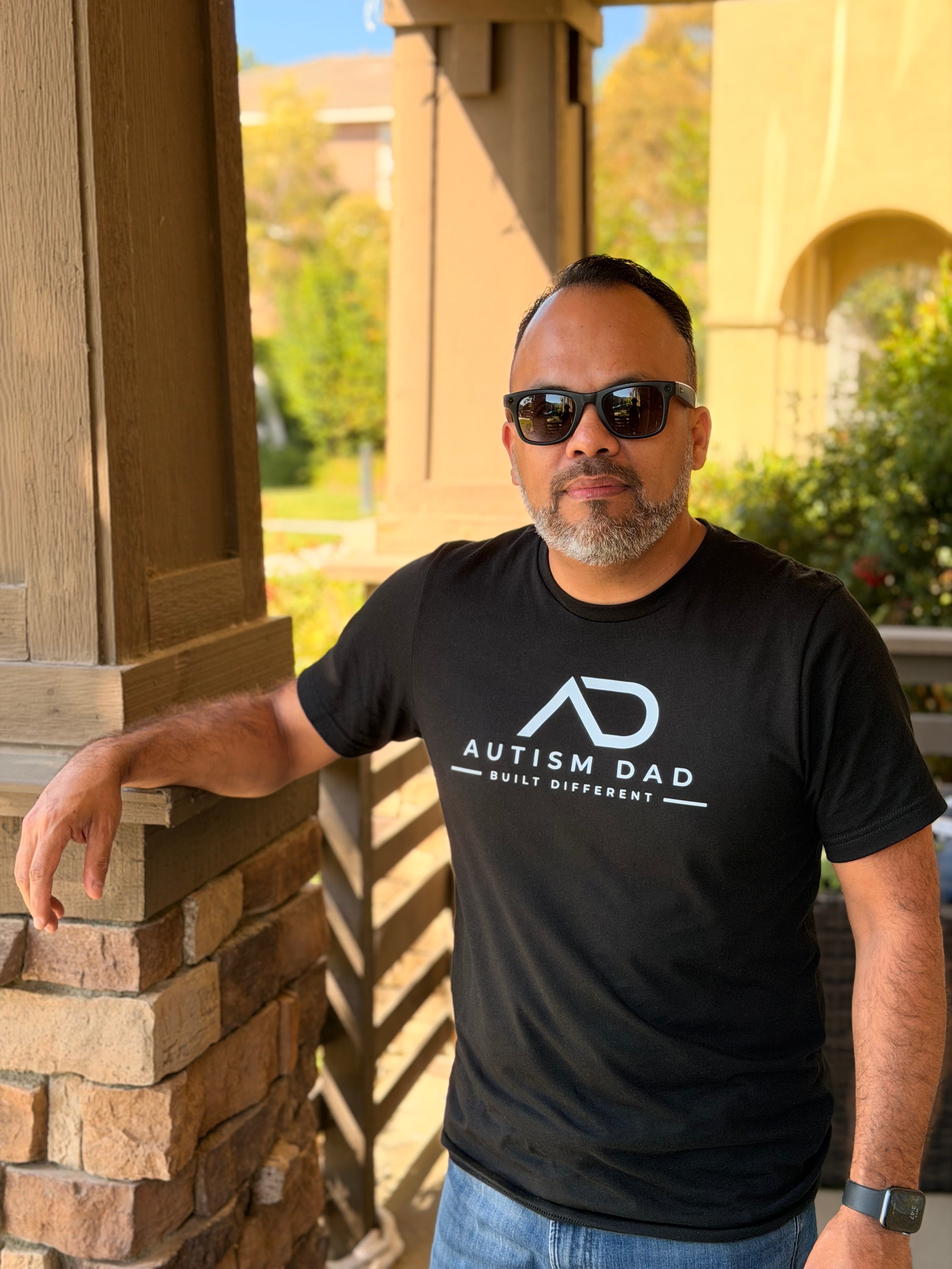 Autism Dad Built Different Tee